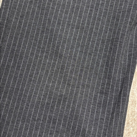 1X Stretch Wide Leg Grey pinstripe pants pull on Roz & Ali - Picture 5 of 5